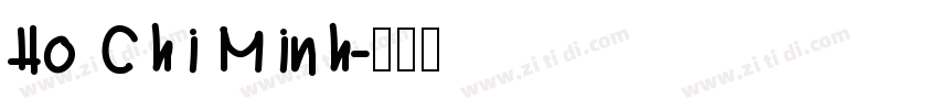 Ho Chi Minh字体转换